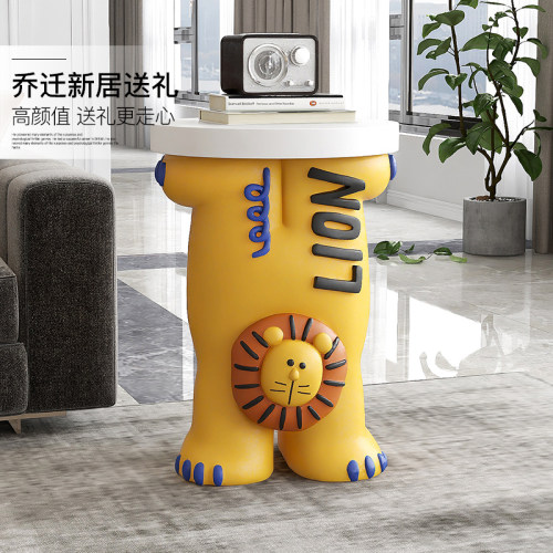 潮玩狮子大型客厅落地摆件u家居饰品电视柜旁茶几床头柜乔迁礼物
