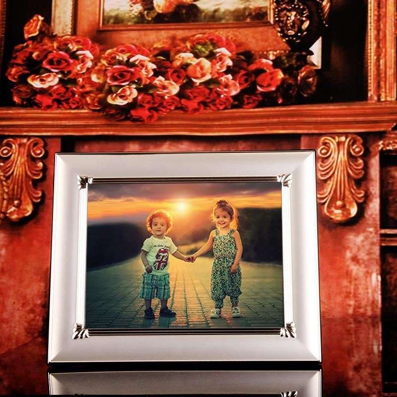 金属相框婚纱照相k框横竖摆台 6 7 8 10寸相框 影楼通用