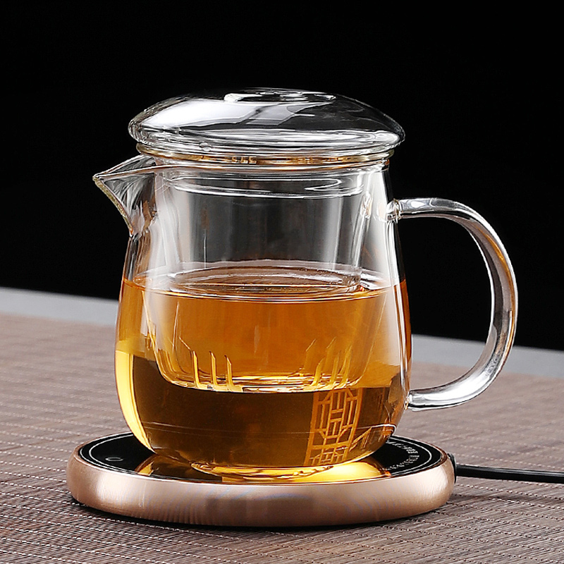 加厚玻璃泡茶g杯茶水分离冲茶器家用男女办公杯带盖大容量功夫茶