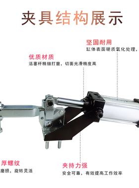 气动快速夹具 夹钳CH HS GH MP 12130A 12265 20820 12047A 12050