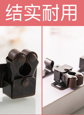 碰珠柜子卡扣伍斯堡衣橱家具卡式开关夹锁五金配件磁碰柜门吸合器