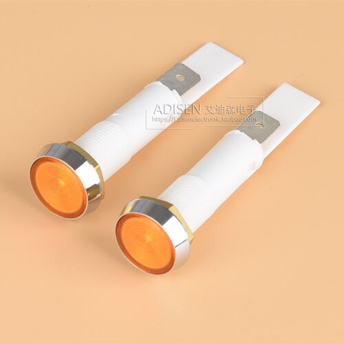 ADS-24 10mm平头 5V6V12V24V120V240V红黄绿高品质外销信号指示灯