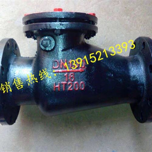 H44T-16铸铁铜芯旋启式止回阀法兰止回阀DN40 65 150 250 300 400