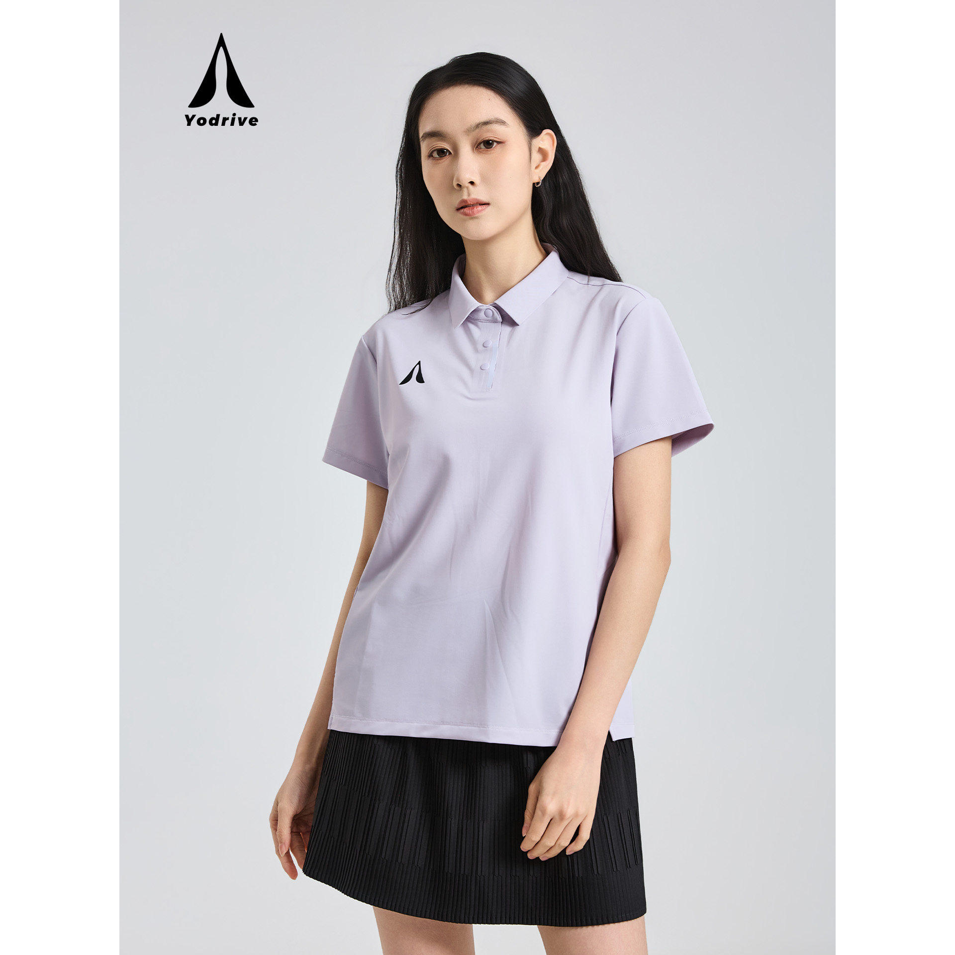 YODRIVE亦动女装短袖POLO衫夏季新款翻领运动网球匹克球上衣