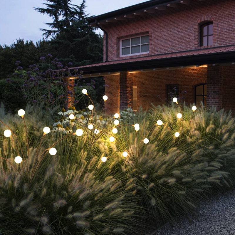 太阳能草坪灯户外花园灯萤火w虫灯布置别墅庭院灯装饰氛围灯露台