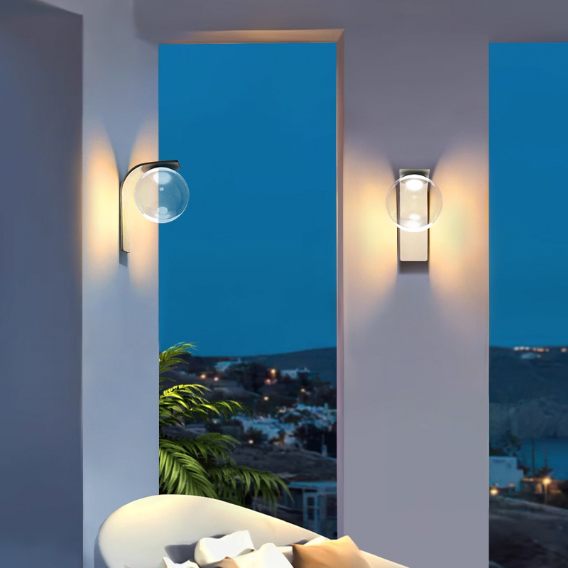 户外防水壁灯太阳能围墙s灯别墅露台花园壁灯室外装饰景观庭院壁