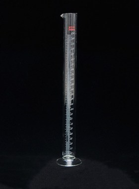 玻璃量筒100ml分度值0.5CmlA级手工精准刻度矿粉量筒