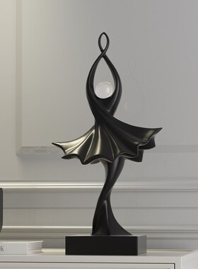 创意简约b抽象人物雕塑工艺品客厅电视柜玄关人形艺术装饰摆件