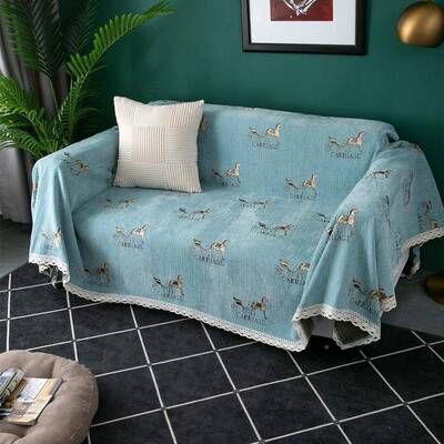 加沙雪尼尔全盖沙发巾马四车防滑弹力多功JC-20080能季通用厚沙发