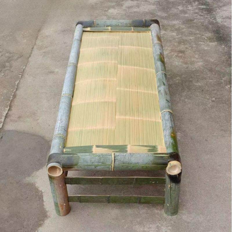 竹床单全竹纯竹手工楠制作两用无品牌/传简易一体人家用双人午休