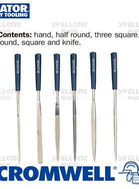 SNAOR车间用6件套装金刚石涂6NQR层什锦锉SEN-033-0ET00K