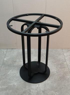 7W轻奢铁艺桌腿石支架桌支脚架酒店茶几边几腿脚架子岩HCB板理大