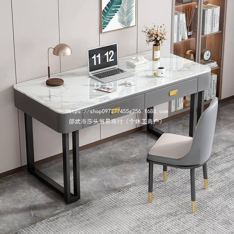 钢化YWD玻璃电脑桌台式电竞桌子桌女生卧室书梳台一妆体办公椅组