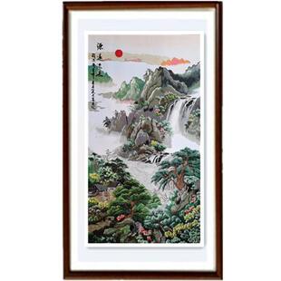 苏NCV绣机绣装饰画成远品手绣玄关销画源流长工厂家直旅游品