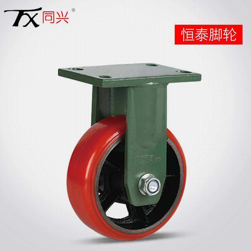 单个载重2吨/8/10/12超重型寸聚氨酯脚ZDM轮重型万向轮6业轮工轮