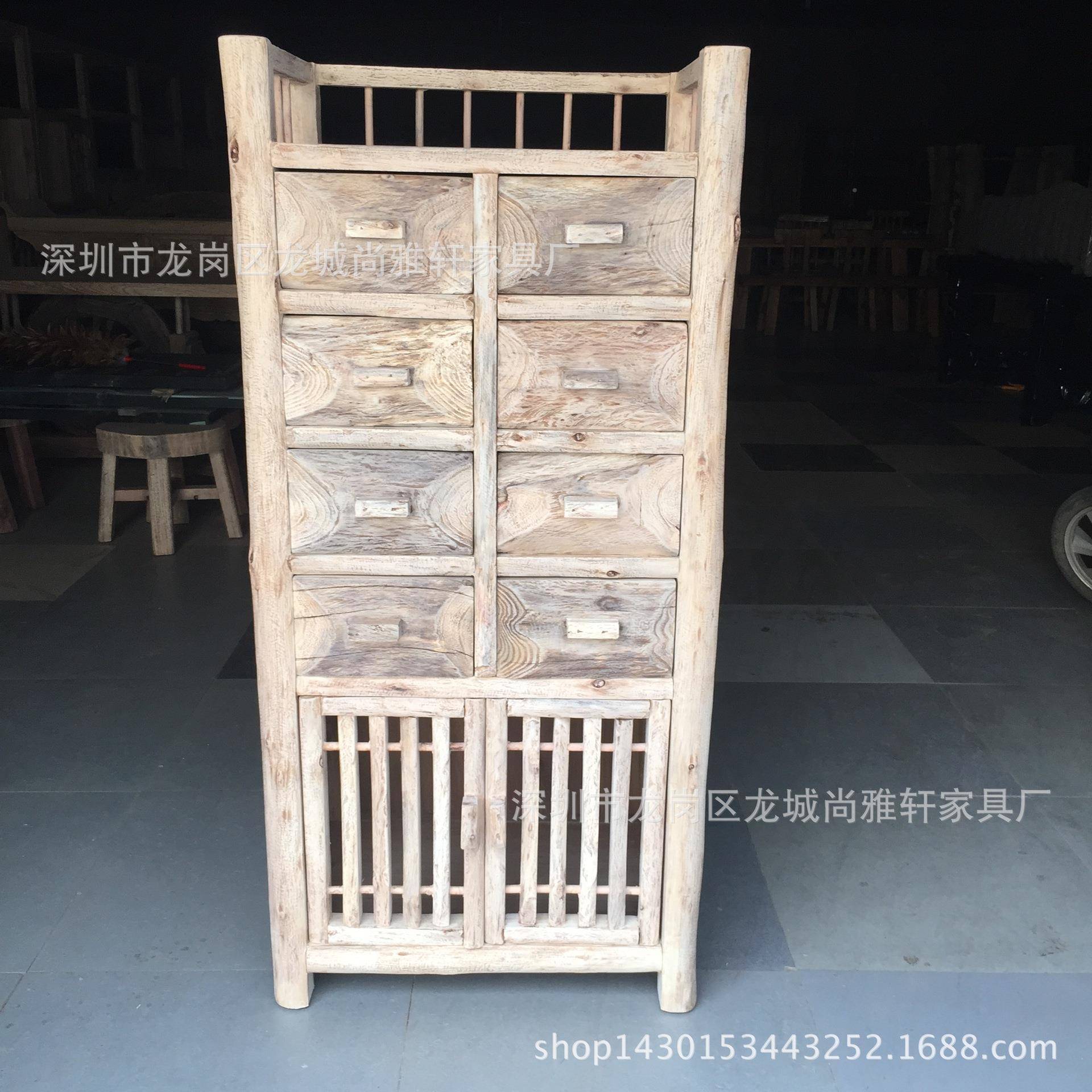 木原DG8生态家具储实斗柜个田园物柜组合客厅性卧室装饰家具做旧