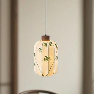 绘蚕丝宋无品牌/代美学室床头小吊灯新中复古氛围卧入户玄关手柜