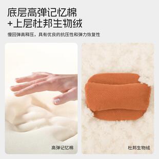 新款汽车头枕冲爆孔翻毛皮护颈子枕记忆IGB棉物棉芯生母头枕腰靠