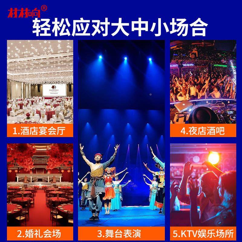 率村村响专业数字功放纯后音音级大功两通道舞台BAM响号角喇叭响