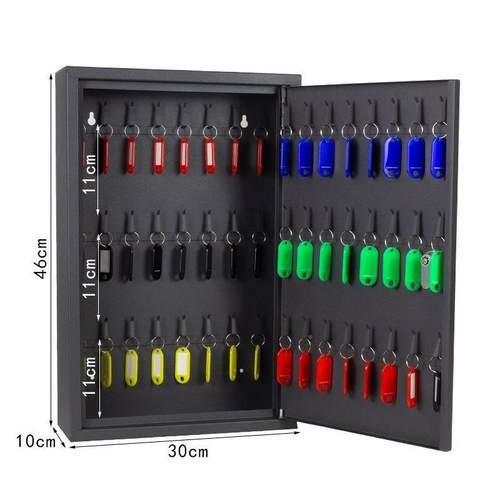 壁式钥F76MJ5HT匙箱锁匙48位汽车管理收纳房产钥匙公柜挂办挂墙盒