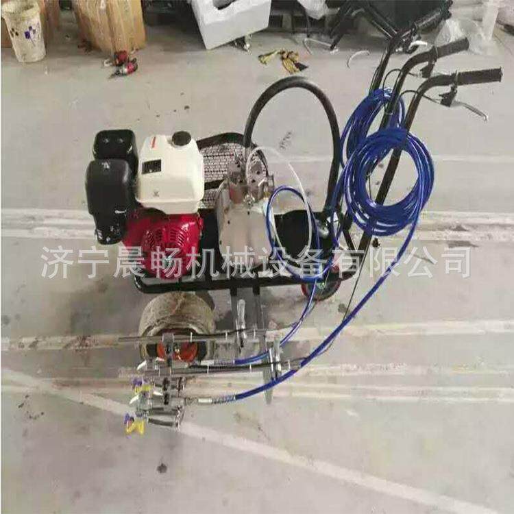 现货售冷喷划线无毛销边划线机手SWM推式停车位机车间画线喷涂机