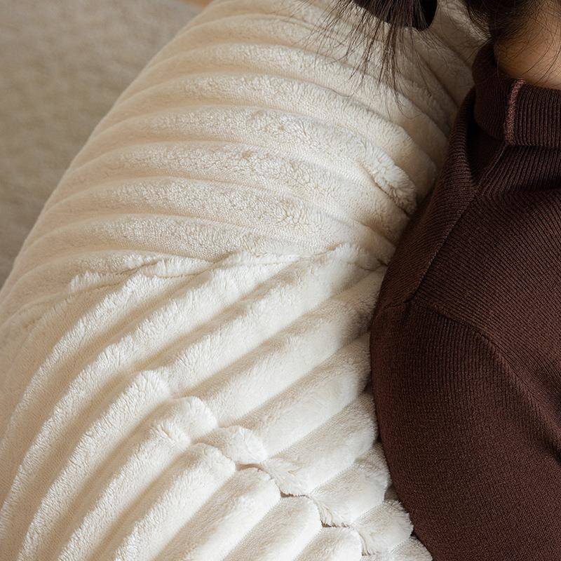 秋冬新绒毛兔柔软日式懒人DSP沙发款豆人袋懒阳台简约无边框沙发