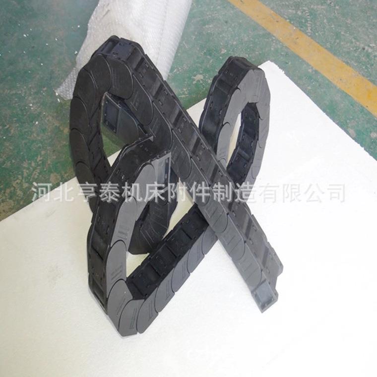 0*50尼龙拖3链OWP全封闭塑机料拖链桥床式拖链活动线槽