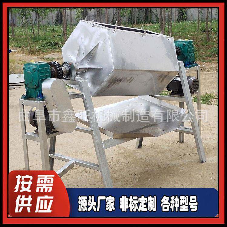 清河县暖石加水倒UQV棱角六角抛光机1.3长度滚筒式米鹅研磨机