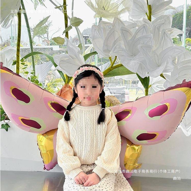 蝴蝶RMD翅气维球天使背饰宝彩虹幻彩膀密背部儿童网红小孩成年宝