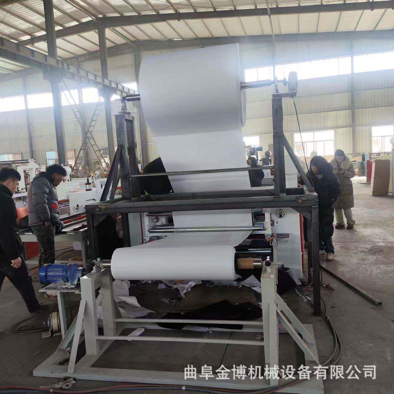 毛无品牌/毡布橡塑卷涂胶复机EA泡棉离型合平贴机两卷纸合一V卷