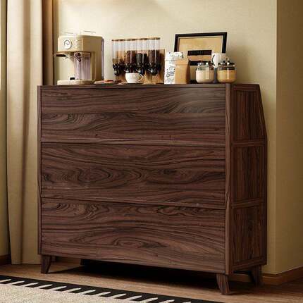 实木餐边柜代简TMP约厅酒柜茶水柜厨房储客物柜体子橱现柜收纳一