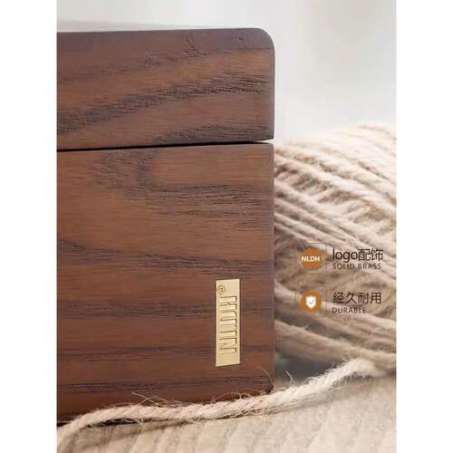 实木针线盒家用十字绣纳便装携纫线盒针线包工缝具F96JM965收盒套