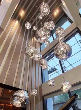 F7NNF87989M61设计师熔岩餐厅吊灯尚简约规楼loft梯别时墅复式公