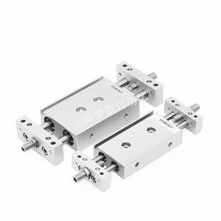 气动滑台气缸TMB1016 100200 25无品牌 双轴双杆可调型小