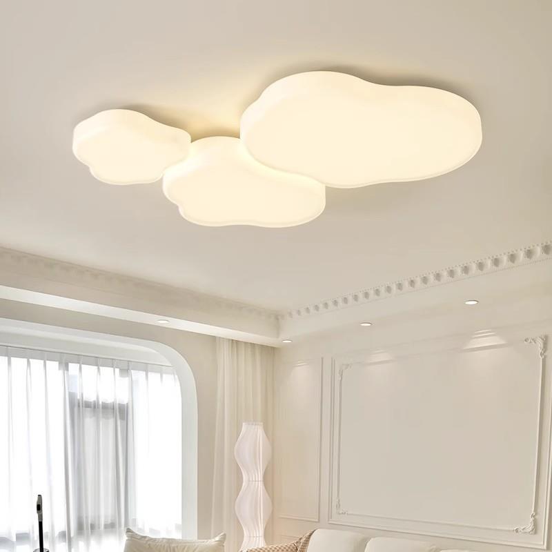 云朵灯吸顶奶油风灯约客厅灯简现代气三室两QFW厅全屋组大合套餐