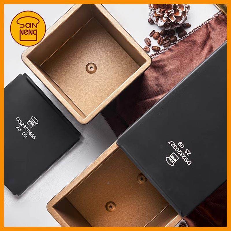 三能低糖好帮模手QPD经彩色450g典黑不刻度吐司250g土司盒沾面包