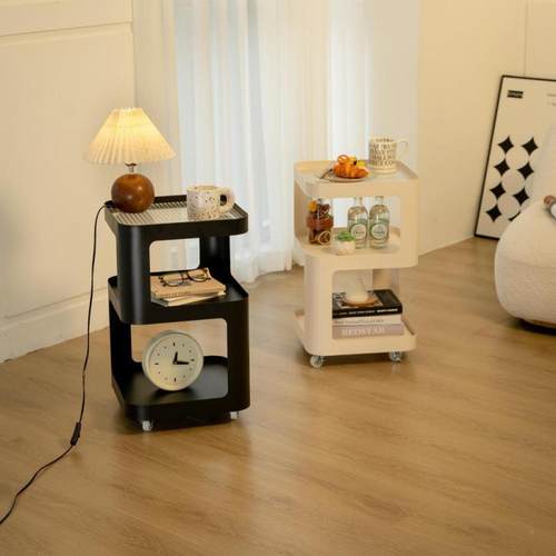 铁艺边边可动沙发柜无品牌/移钢化玻璃床头柜轻奢几简约现代茶几