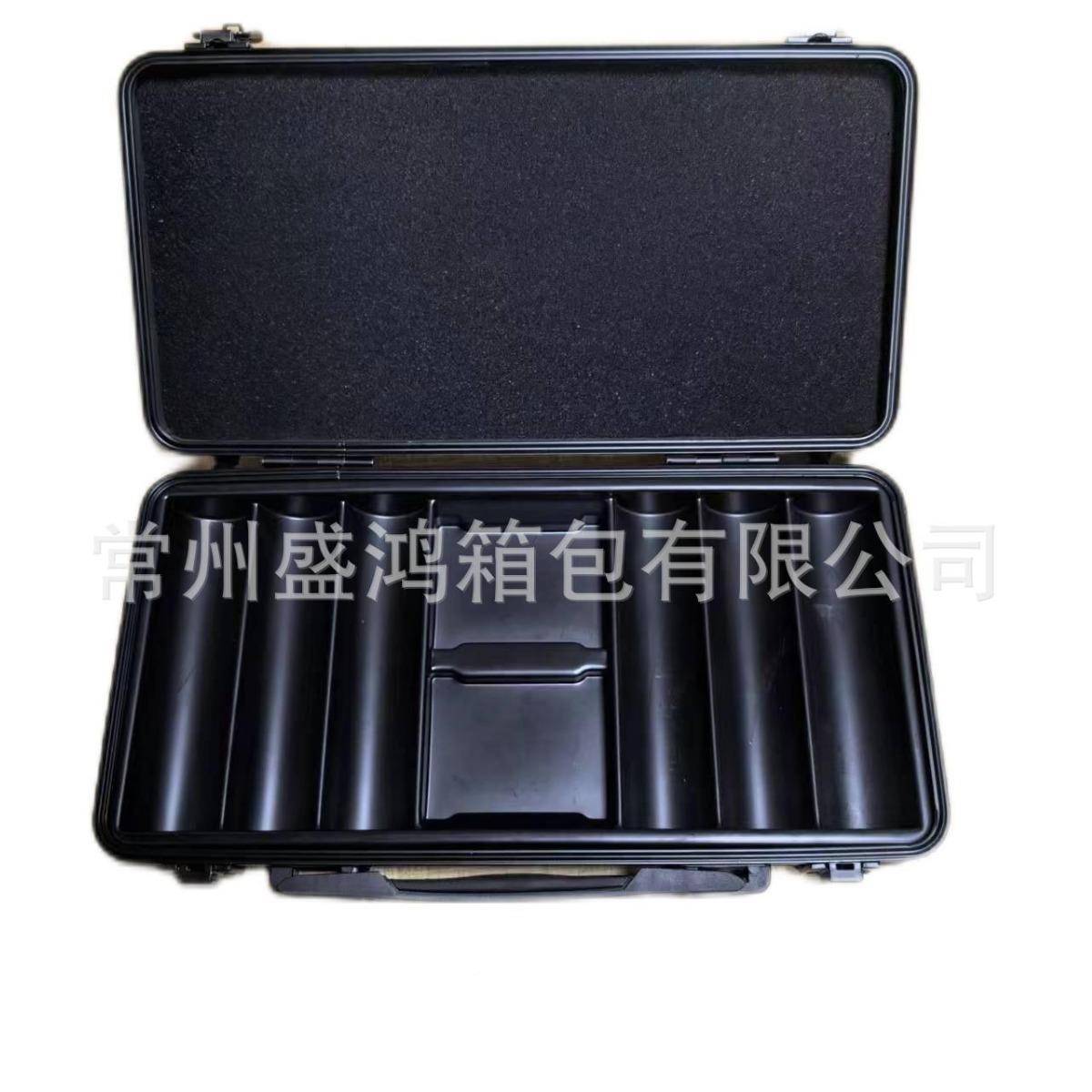 厂家直FUC销300码印黑色abs料筹码箱套装，空，加图案塑lo箱go