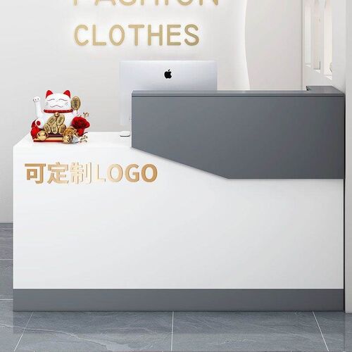 新疆吧台小型收银台迎宾台接待台理发J店现代简约便利店商用收