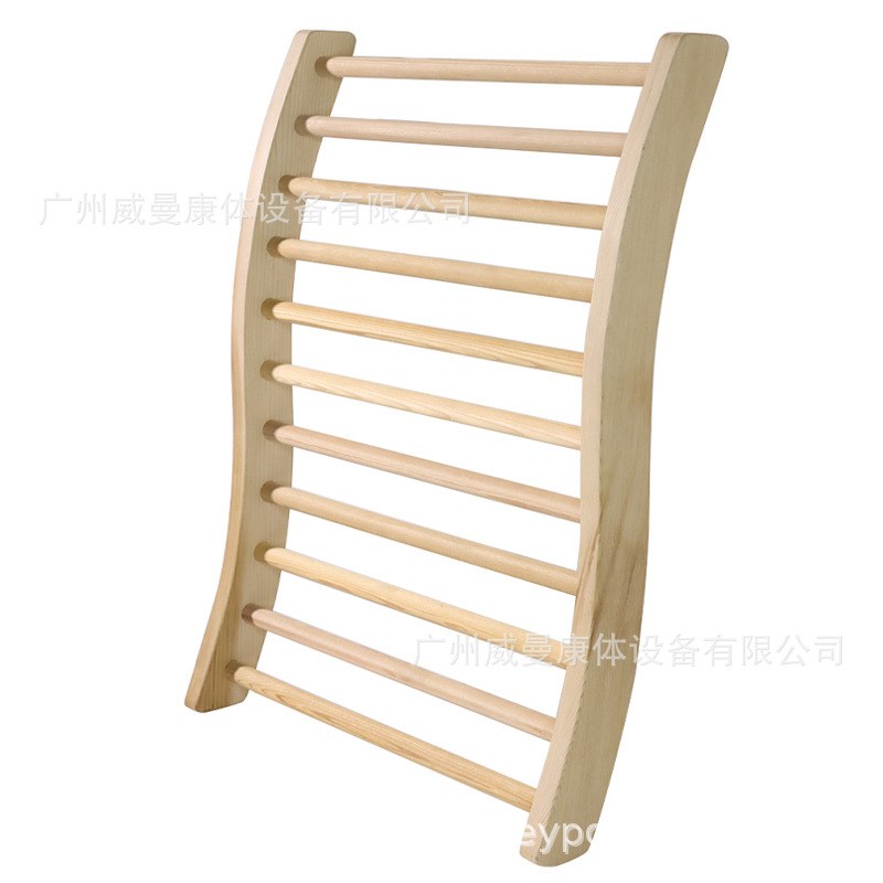 木制桑拿房靠背汗蒸房枕头S型桑拿靠背木制波浪形桑拿房配件