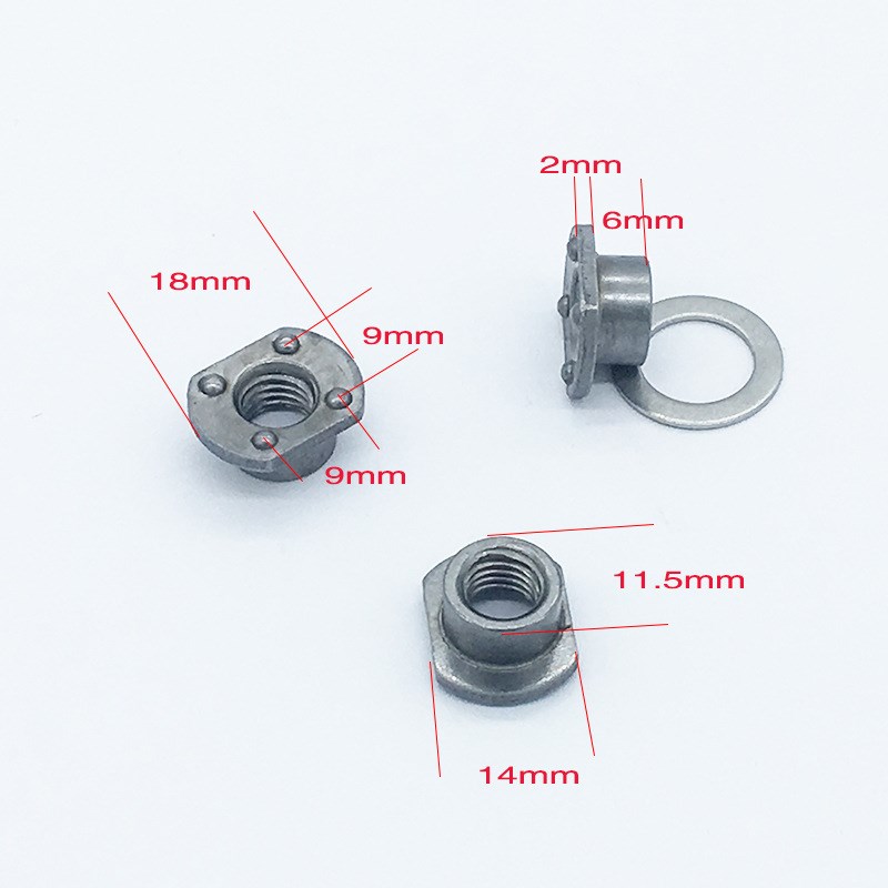小款T型焊接螺母M8