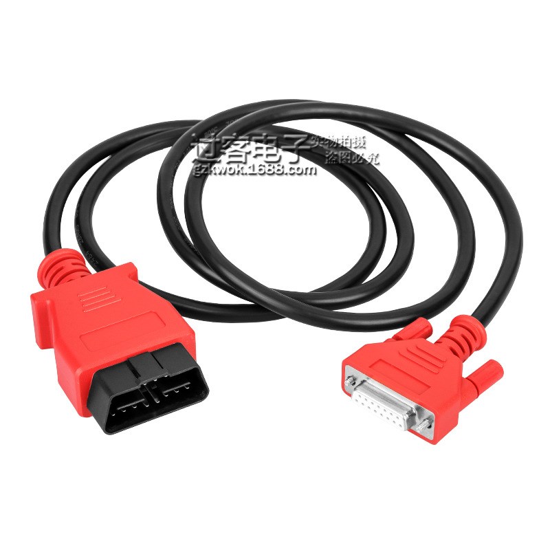 OBD2 16Pin公头转DB15Pin母头转接延长线适用于道通设备