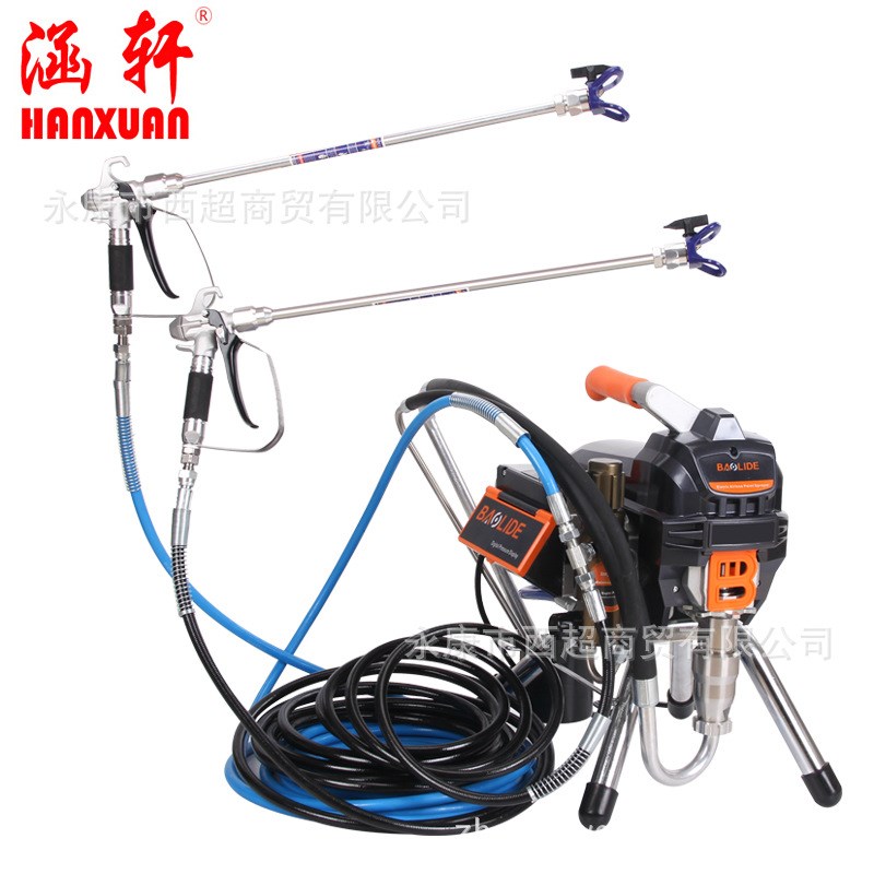 涵轩新款柱塞高压无气喷涂机喷乳胶漆涂料全自动多功能油漆喷漆机