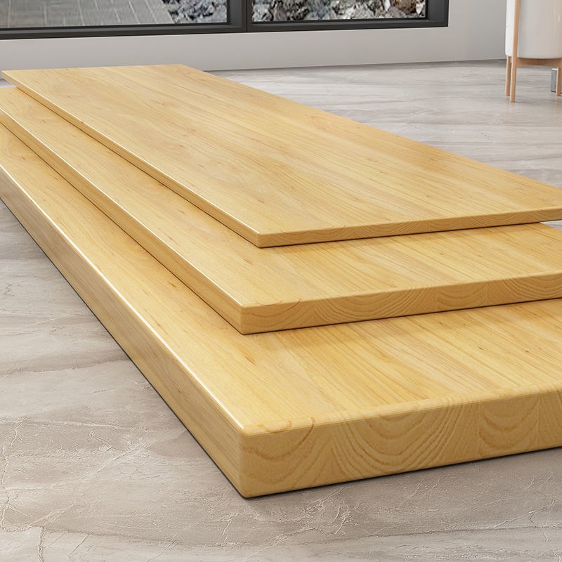 松木实木板桌面板吧台板餐桌办公电脑桌飘窗台面板实木热卖直销