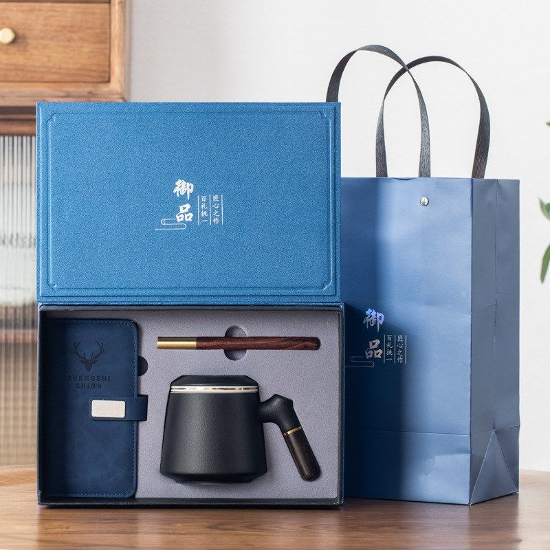 中国风国潮商务陶瓷办公杯礼品套装 公司年会银行地产企业纪念礼,餐饮具,马克杯,淘宝优惠券,粉丝福利购,淘宝优惠卷