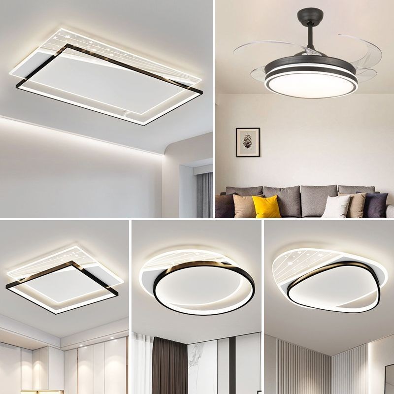 新款现代客厅灯个性创意吸顶灯长方形薄款灯具大全家用餐厅卧室灯