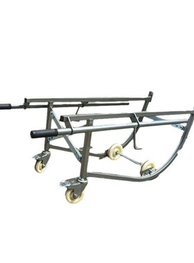 一车多用油桶小车DF20A不锈钢201机械式圆桶手动钢桶塑料桶手推车