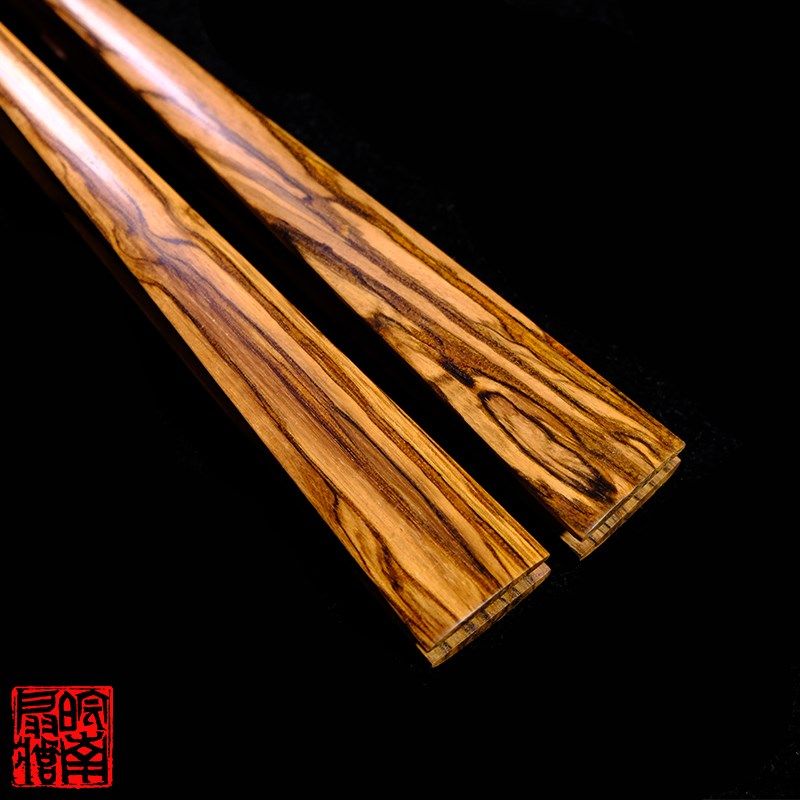 皖南扇庄10寸13方沉香木折扇苏工立体古方造型扇骨中国风木制扇子