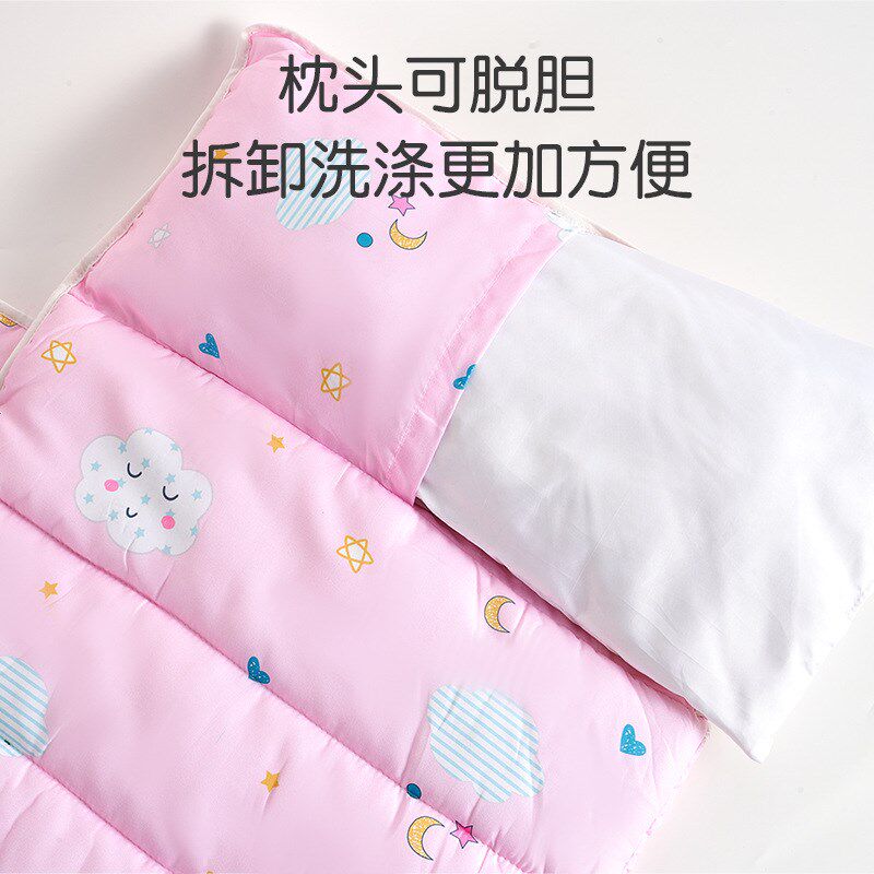 新款便携式午睡垫儿童防着凉踢被C子信封式卡通图案幼童地板睡袋