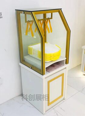面包餐盘柜叉盘柜夹盘柜蛋糕店边柜G托盘柜展示架定制面包展示柜